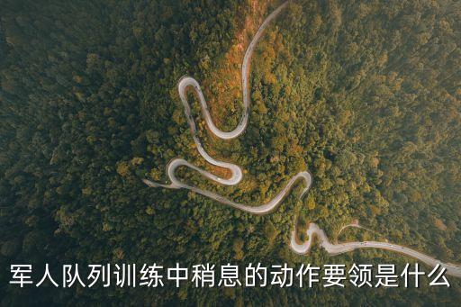 軍人隊列訓練中稍息的動作要領是什么
