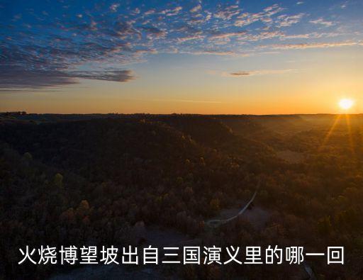 火燒博望坡出自三國演義里的哪一回