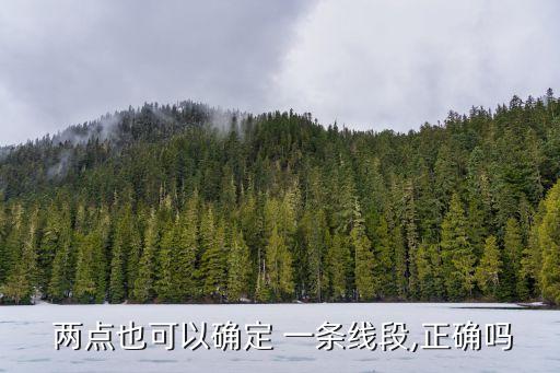 兩點確定一條直線,兩點一線是對的但不是唯一線段
