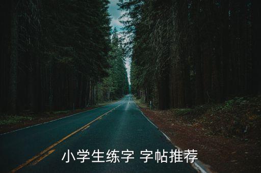 小學生練字 字帖推薦