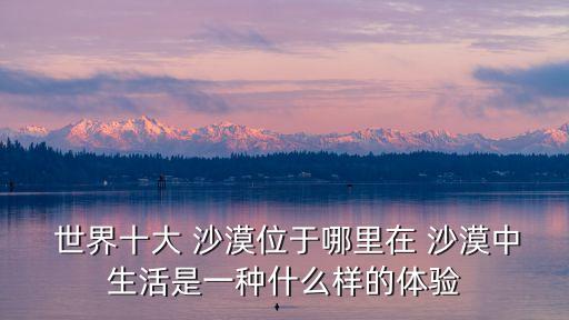  世界十大 沙漠位于哪里在 沙漠中生活是一種什么樣的體驗(yàn)