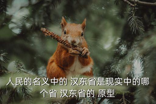 漢東省是哪個省的原型,以人民的名義漢東省在哪里?