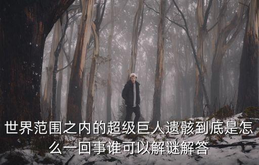 世界范圍之內的超級巨人遺骸到底是怎么一回事誰可以解謎解答