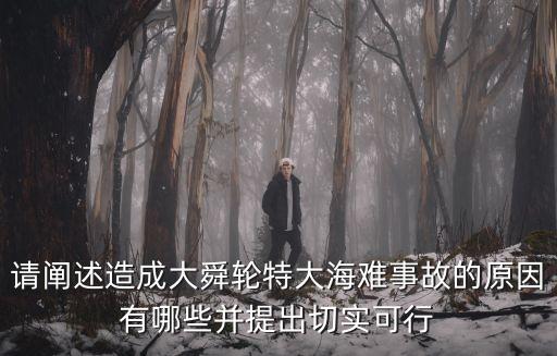請闡述造成大舜輪特大海難事故的原因有哪些并提出切實可行
