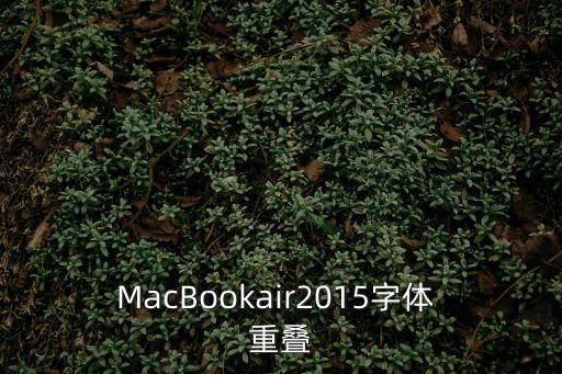 MacBookair2015字體 重疊