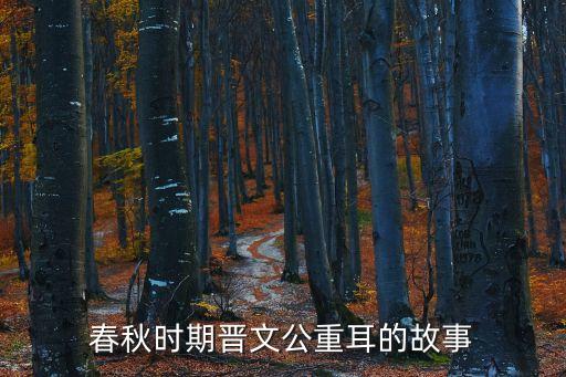 晉文公的故事，春秋時期晉文公重耳的故事