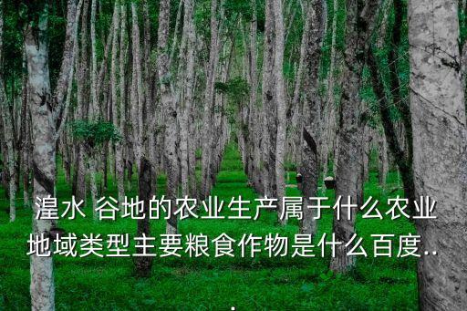 湟水谷地,青藏高原上的農業分布在哪些地方?