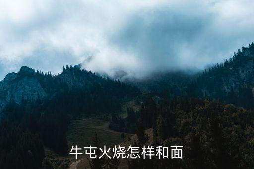 牛屯火燒，牛屯火燒怎樣和面
