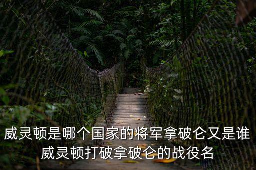 威靈頓是哪個(gè)國家的將軍拿破侖又是誰威靈頓打破拿破侖的戰(zhàn)役名