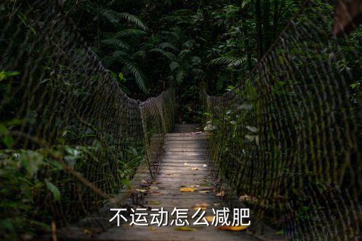 不運動怎么減肥最快，不運動怎么才能快速減肥啊