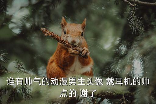 誰有帥氣的動漫男生頭像 戴耳機的帥點的 謝了