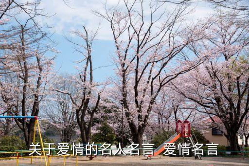 關(guān)于愛情的名人名言  愛情名言