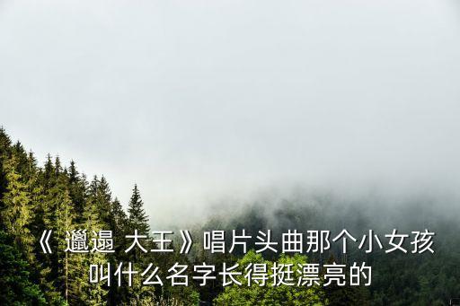 《 邋遢 大王》唱片頭曲那個小女孩叫什么名字長得挺漂亮的