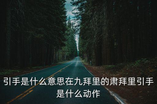引手是什么意思在九拜里的肅拜里引手是什么動作