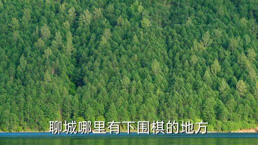 下圍棋，聊城哪里有下圍棋的地方