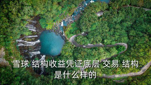 交易結構,證券公司雪球結構收益憑證底部交易結構如下