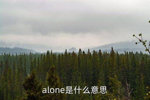 alone是什么意思