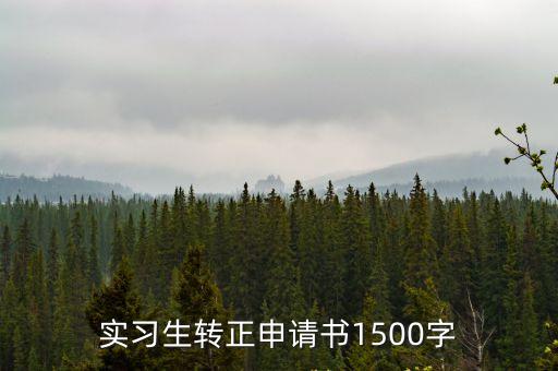 實(shí)習(xí)生轉(zhuǎn)正申請(qǐng)書，實(shí)習(xí)生轉(zhuǎn)正申請(qǐng)書1500字