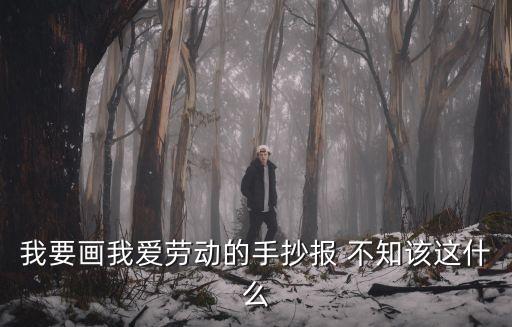 我要畫我愛(ài)勞動(dòng)的手抄報(bào) 不知該這什么