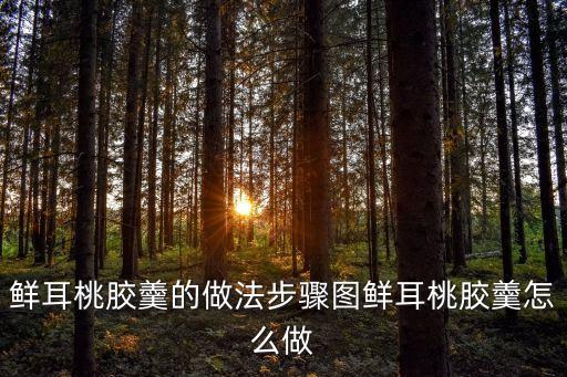 鮮耳桃膠羹的做法步驟圖鮮耳桃膠羹怎么做