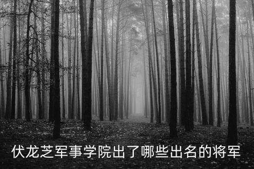 葉廖緬科，伏龍芝軍事學院出了哪些出名的將軍