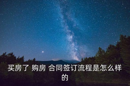 正規(guī)購房合同,簽完購房合同需要去面簽申請貸款和還貸合同