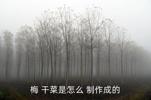 梅 干菜是怎么 制作成的