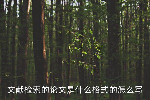文獻檢索論文，什么是通過文獻檢索查閱期刊論文