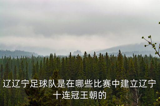 遼遼寧足球隊是在哪些比賽中建立遼寧十連冠王朝的