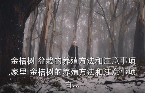 金桔盆栽,選苗時注意什么?