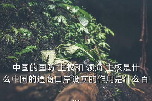 領海主權,擁有主權的海域有哪些可能存在?