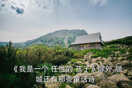 我是一個任性的孩子