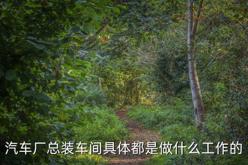 汽車廠總裝車間具體都是做什么工作的