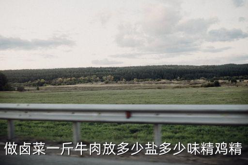 做鹵菜一斤牛肉放多少鹽多少味精雞精