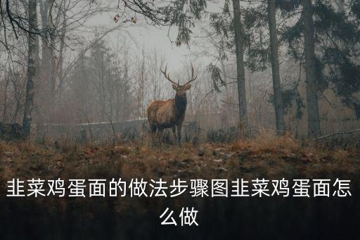 韭菜雞蛋面的做法步驟圖韭菜雞蛋面怎么做