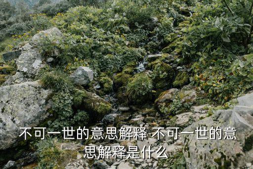 不可一世是什么意思,他是不可一世的春天?