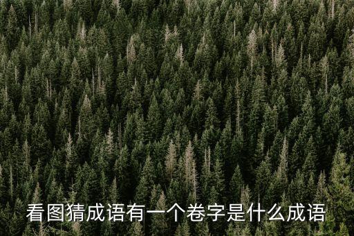 看圖猜成語(yǔ)有一個(gè)卷字是什么成語(yǔ)