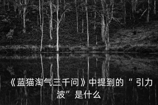 《藍貓淘氣三千問》中提到的“ 引力波”是什么