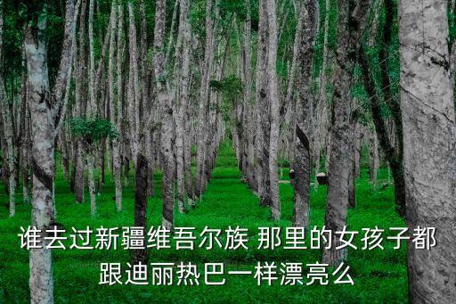 維吾爾族美女，誰去過新疆維吾爾族 那里的女孩子都跟迪麗熱巴一樣漂亮么
