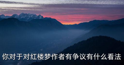 紅樓夢作者爭議，紅樓夢有幾個作者