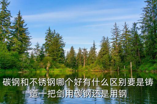 碳鋼和不銹鋼哪個好有什么區別要是鑄造一把劍用碳鋼還是用鋼