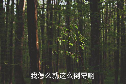 怎么這么倒霉，我怎么這么倒霉的說說