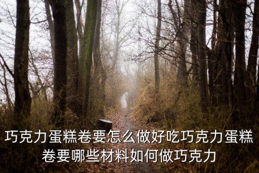 巧克力蛋糕卷要怎么做好吃巧克力蛋糕卷要哪些材料如何做巧克力