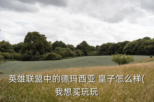 英雄聯(lián)盟中的德瑪西亞 皇子怎么樣(我想買玩玩