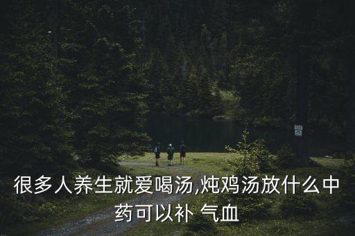 很多人養生就愛喝湯,燉雞湯放什么中藥可以補 氣血