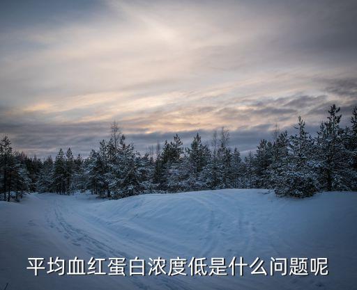血紅蛋白濃度偏低是什么原因，平均血紅蛋白濃度低是什么問題呢