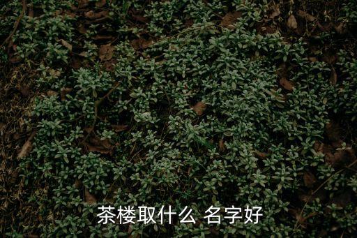 茶樓名字,中國十大名茶首選命名:1-1