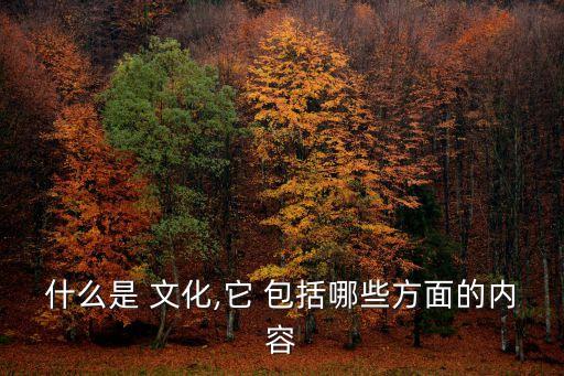 文化包括哪些方面,中國傳統文化的特點