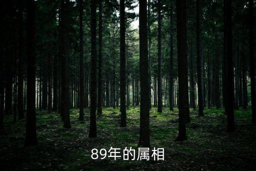 89年的屬相