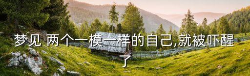 兩個自己,本命年夢見我一模一樣兩個人說明我大方事事順心
